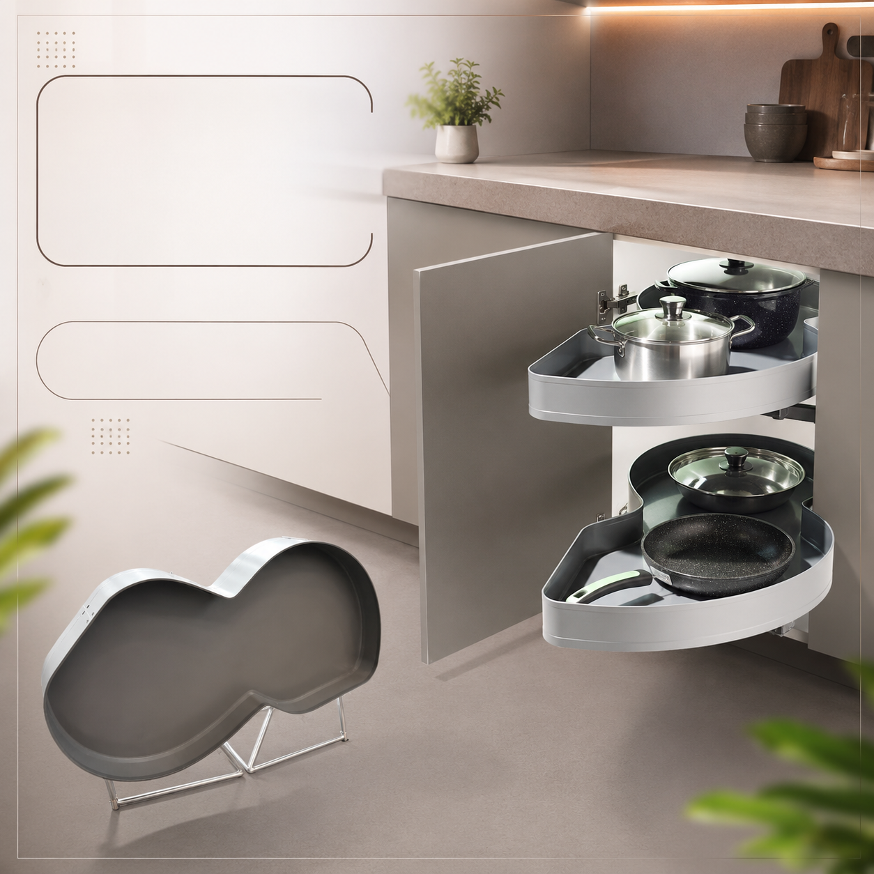 Aluminium Swing Corner