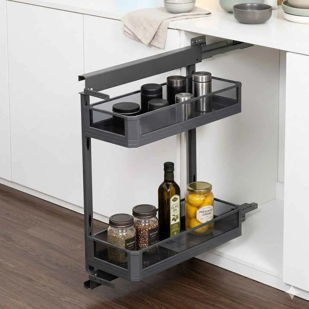 Grey Glass Pullout